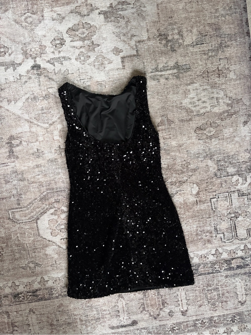 Princess Polly Black Sequin Mini Dress
